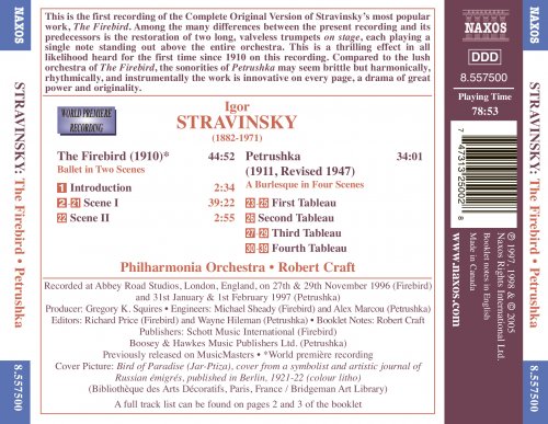 Philharmonia Orchestra, Robert Craft - Stravinsky: The Firebird & Petrushka (2005) [Hi-Res]
