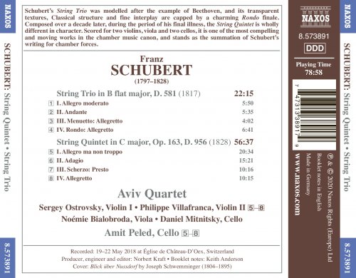 Amit Peled & Aviv Quartet - Schubert: String Trio in B-Flat Major & String Quintet in C Major (2020) [Hi-Res]