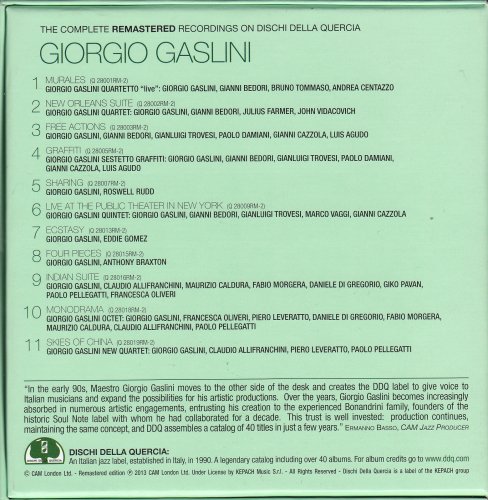 Giorgio Gaslini - The Complete Recordings on Dischi Della Quercia (2013) [11CD BoxSet]