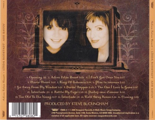 Linda Ronstadt, Ann Savoy - Adieu False Heart (2006) CDRip