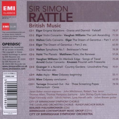 Simon Rattle - British Music (Box set 11CD) (2009)