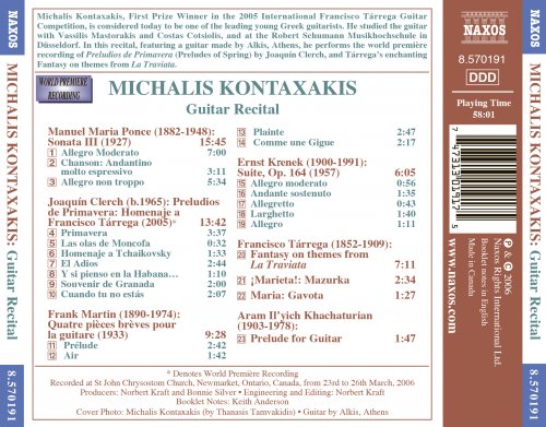 Michalis Kontaxakis - Guitar Recital: Michalis Kontaxakis (2006)