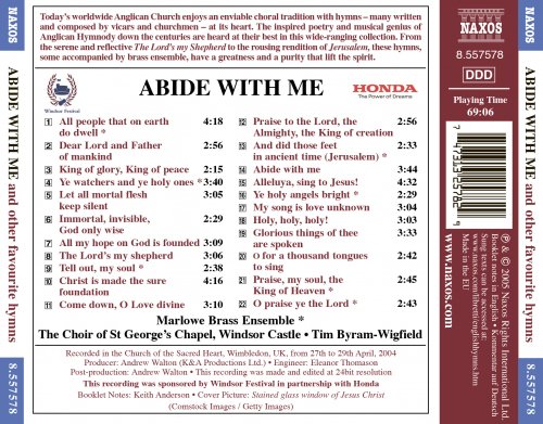 Marlowe Brass Ensemble, The Choir of St George’s Chapel, Windsor, Tim Byram-Wigfield - Abide With Me And Other Favourite Hymns (2005) [Hi-Res]