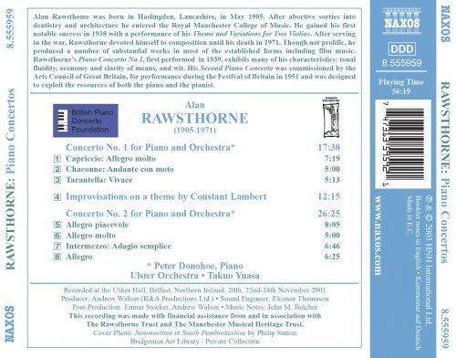 Peter Donohoe, Ulster Orchestra, Takuo Yuasa - Rawsthorne: Piano Concertos Nos. 1 and 2 (2003) [Hi-Res]