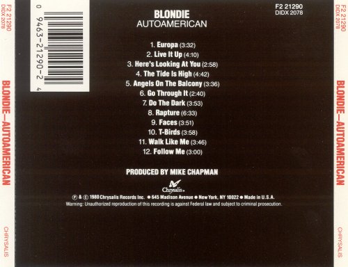 Blondie - Autoamerican (1980) [1985] CD-Rip