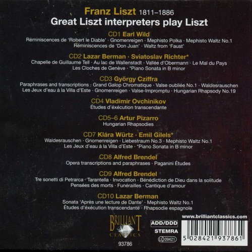 Sviatoslav Richter, Emil Gilels, Alfred Brendel - Great Interpreters Play Liszt (2009)