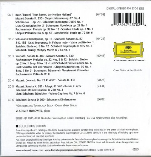 Vladimir Horowitz - Complete Recordings on Deutsche Grammophon (2003) [6 CD Box Set]