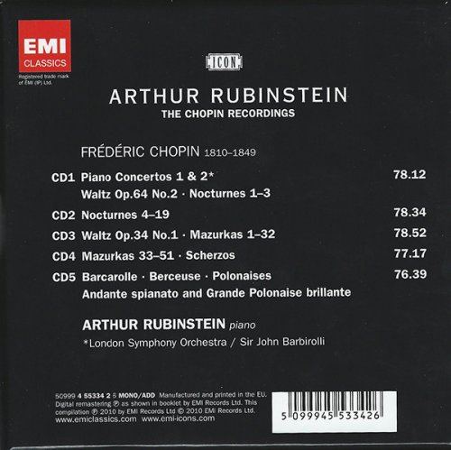 Arthur Rubinstein - The Chopin Recordings (2010)