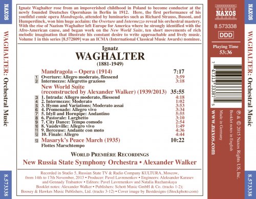 New Russia State Symphony Orchestra, Alexander Walker - Waghalter: New World Suite (2015) [Hi-Res]