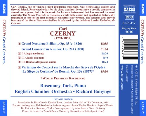 Rosemary Tuck, English Chamber Orchestra, Richard Bonynge - Czerny: Grand Concerto in A minor (2016) [Hi-Res]