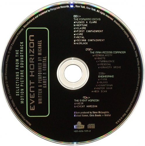 Michael Kamen & Orbital - Event Horizon (Music From & Inspired By The Film) (1997) flac