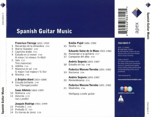 Wolfgang Lendle - Spanish Guitar Music (2009)