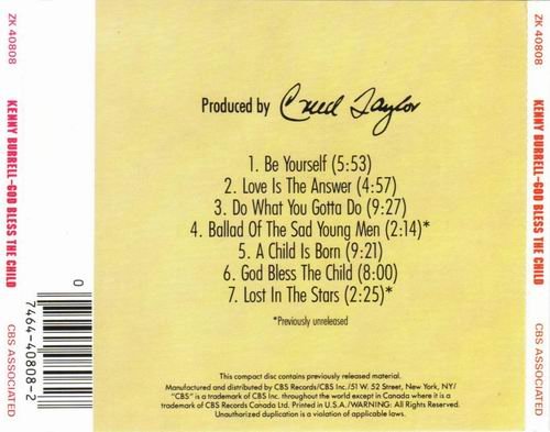 Kenny Burrell - God Bless The Child (1971) CD Rip