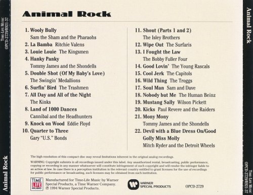 VA - Animal Rock (Reissue) (1994)