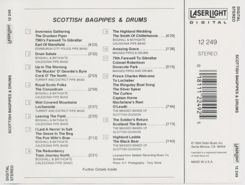 VA - Scottish Bagpipes & Drums (1994) flac