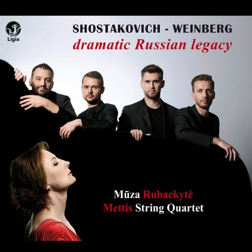 Muza Rubackyte, Mettis String Quartet - Shostakovich - Weinberg: Dramatic Russian Legacy (2020) [Hi-Res]