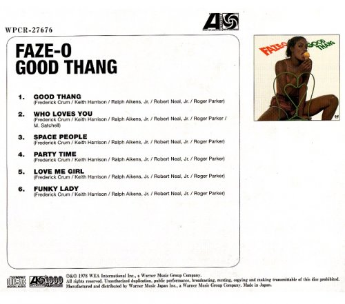 Faze-O - Good Thang (1978) [2013 Atlantic 1000 R&B Best Collection] CD-Rip