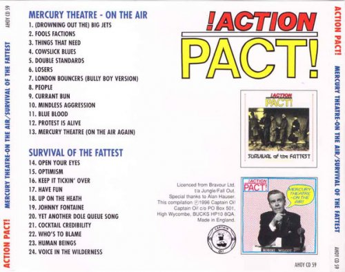 !Action Pact! - Mercury Theatre - On The Air / Survival Of The Fattest (Reissue) (1983-84/1996)