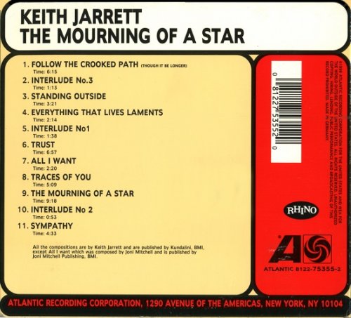 Keith Jarrett - The Mourning Of A Star (1971) [1989 Atlantic Original Sound]