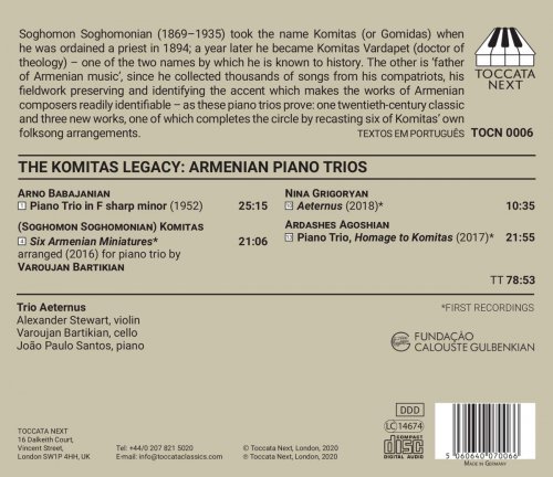 Trio Aeternus - The Komitas Legacy: Armenian Piano Trios (2020) [Hi-Res]