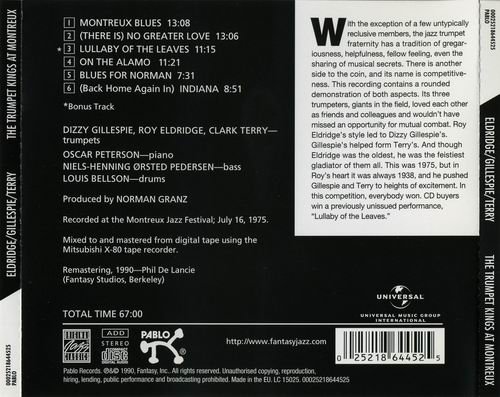 Roy Eldridge, Dizzy Gillespie, Clark Terry - Trumpet Kings at Montreux (1975)