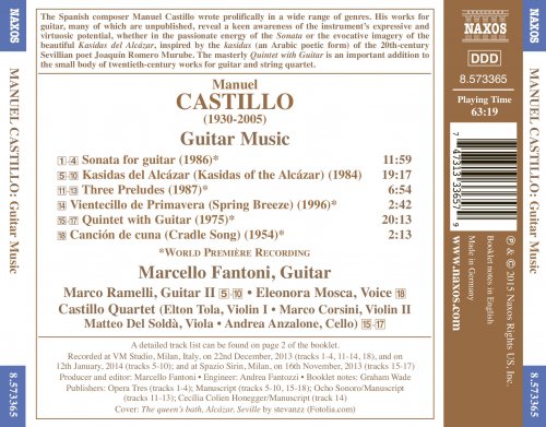 Marcello Fantoni - Castillo: Guitar Music (2015) [Hi-Res]