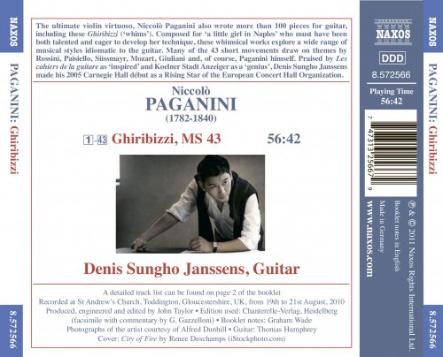 Denis Sung-ho Janssens - Paganini: Ghiribizzi (2011) [Hi-Res]