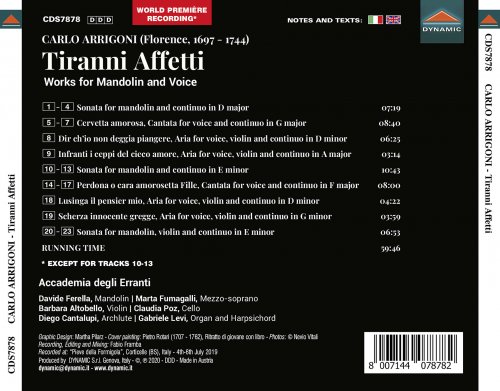 Accademia degli Erranti - Tiranni affetti (2020) [Hi-Res]