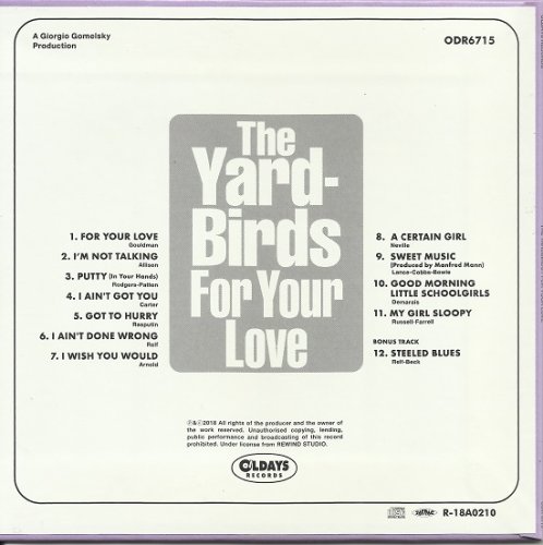 The Yardbirds - For Your Love (Japan Mono Reissue) (1965/2018)