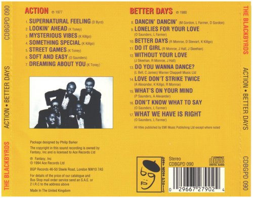 The Blackbyrds - Action / Better Days (1994) CD-Rip