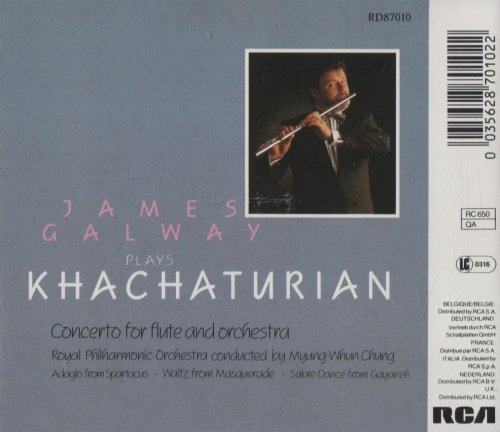 James Galway - Khachaturian: Flute Concerto, Spartacus, Masquerade, Ganayeh (2014)