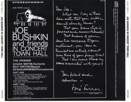 Joe Bushkin - In Concert: Town Hall (2013)