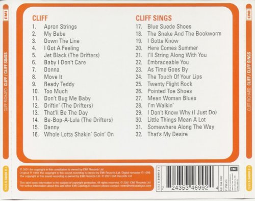 Cliff Richard - Cliff & Cliff Sings (1959/2001)