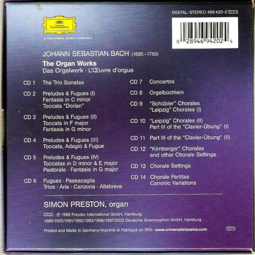 Simon Preston - J.S. Bach: Organ Works (2000)