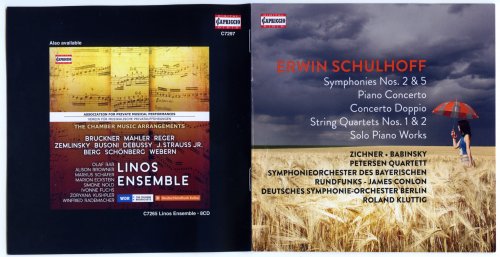 VA - Erwin Schulhoff: Symphonies Nos. 2 & 5; Piano Concerto; Concerto Doppio; String Quartets Nos. 1 & 2 (2019) CD-Rip