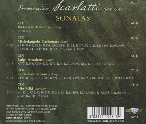 Pieter-Jan Belder, Michelangelo Carbonara, Luigi Attademo, Godelieve Schrama, Mie Miki - Scarlatti: Sonatas (2013)