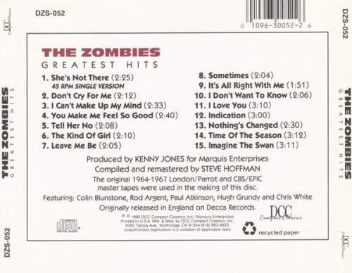 The Zombies - Greatest Hits (1990)