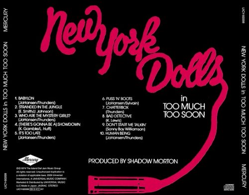 New York Dolls - In Too Much Too Soon (Japan Reissue) (1974/2009)