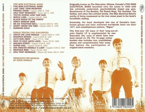 Five Man Electrical Band / The Staccatos - Half Past Midnight: The Staccatos And Beyond (Reissue) (1966-69/2008)