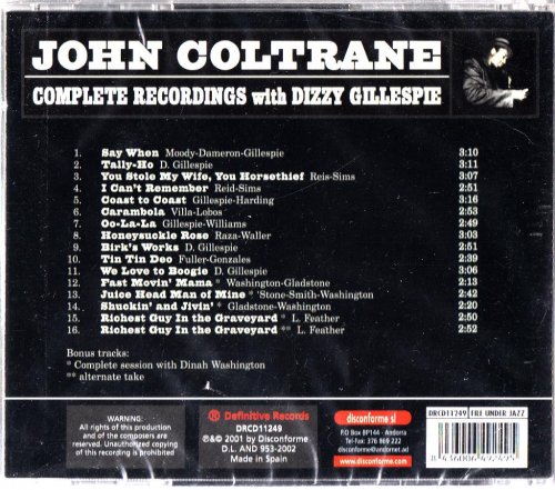 John Coltrane - Complete Recordings with Dizzy Gillespie (2001)