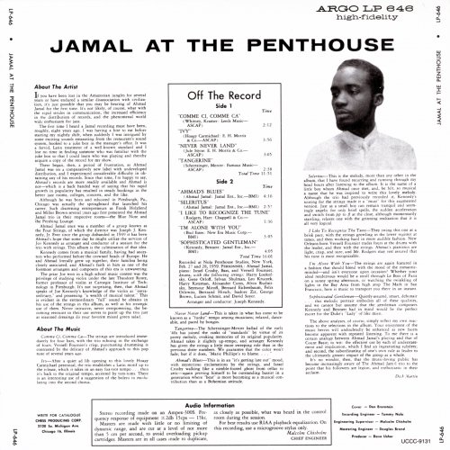 Ahmad Jamal - Jamal at the Penthouse (2005)