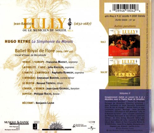 La Simphonie du Marais, Hugo Reyne - Lully: Ballet Royal de Flore, Ou le Musicien du Soleil Vol. II (2001)