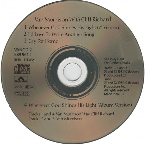 Van Morrison with Cliff Richard - Whenever God Shines His Light (1989)