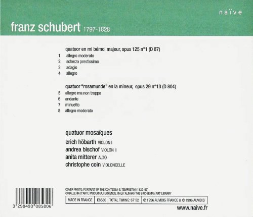 Quatuor Mosaiques - Schubert: String Quartets D.87 & D.804 (1996)