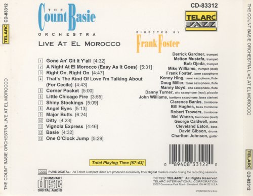 Count Basie Orchestra - Live At El Morocco (1992) FLAC