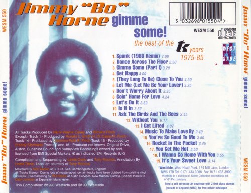 Jimmy 'Bo' Horne - Gimme Some! The Best Of The TK Years 1975-1985 (1998) CD-Rip