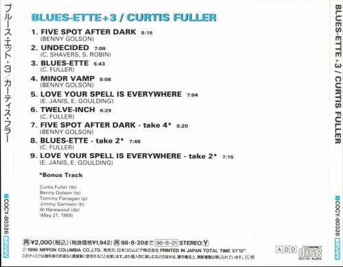 Curtis Fuller - BLUES-ette (1959) CD Rip