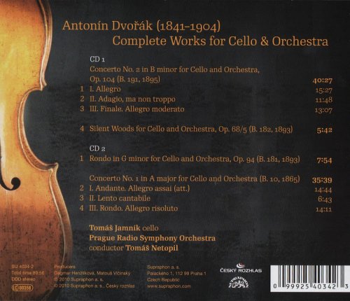 Tomáš Jamník - Dvořák: Complete Cello Works (2010)