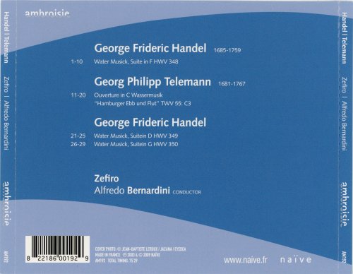 Zefiro, Alfredo Bernardini - Handel & Telemann: Water Music (2003)