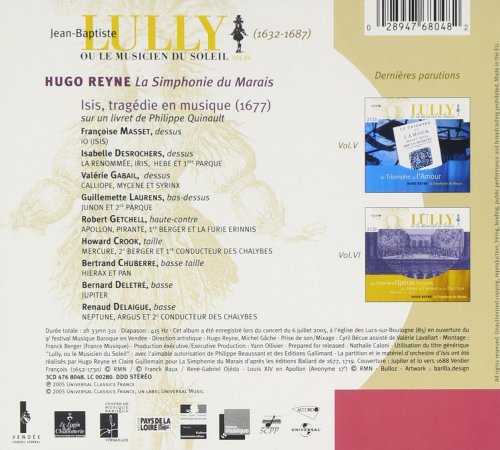 La Simphonie du Marais, Hugo Reyne - Lully: Isis (Ou le Musicien du Soleil, Vol. VII) (2005)